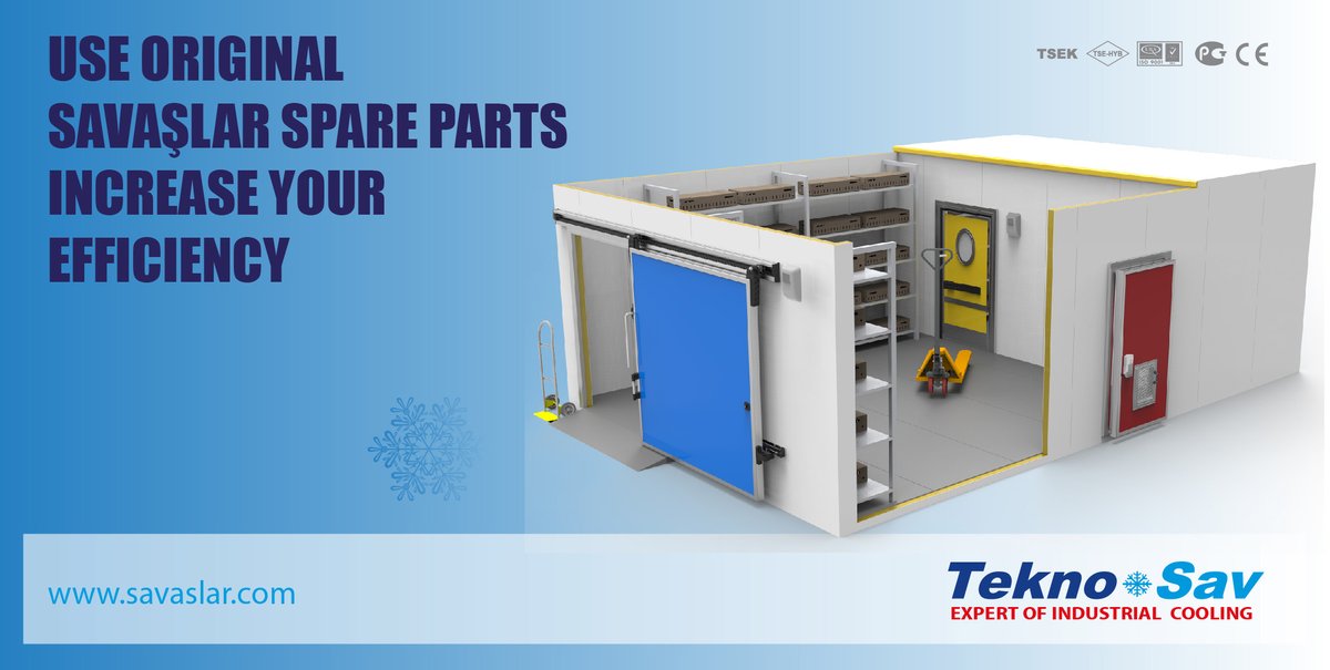 teknosav's tweet photo. USE ORIGINAL SAVAŞLAR SPARE PARTS INCREASE YOUR EFFICIENCY. #SoğukHavaDeposu #SoğukOda #PoliüretanPanel #SoğukOdaPaneli #SoğukDepoKapısı #SoğukDepoCihazı  #frigokasa  #frigoarac #chiller  #FrigorifikAraçKasası #ColdStorageDevices  #PolyurethanePanels https://t.co/rkG09LqCzL https://t.co/LaHiyFhPkQ