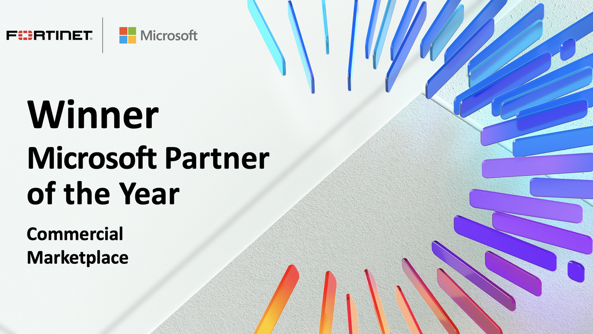 LPutteneers's tweet photo. #Fortinet was named Microsoft’s 2020 Commercial Marketplace Partner of the Year for demonstrating excellence in innovation and implementation of customer solutions based on Microsoft technology. https://t.co/3JI97Js5XM #MSInspire #MSPartner https://t.co/YY8IEFA1DA