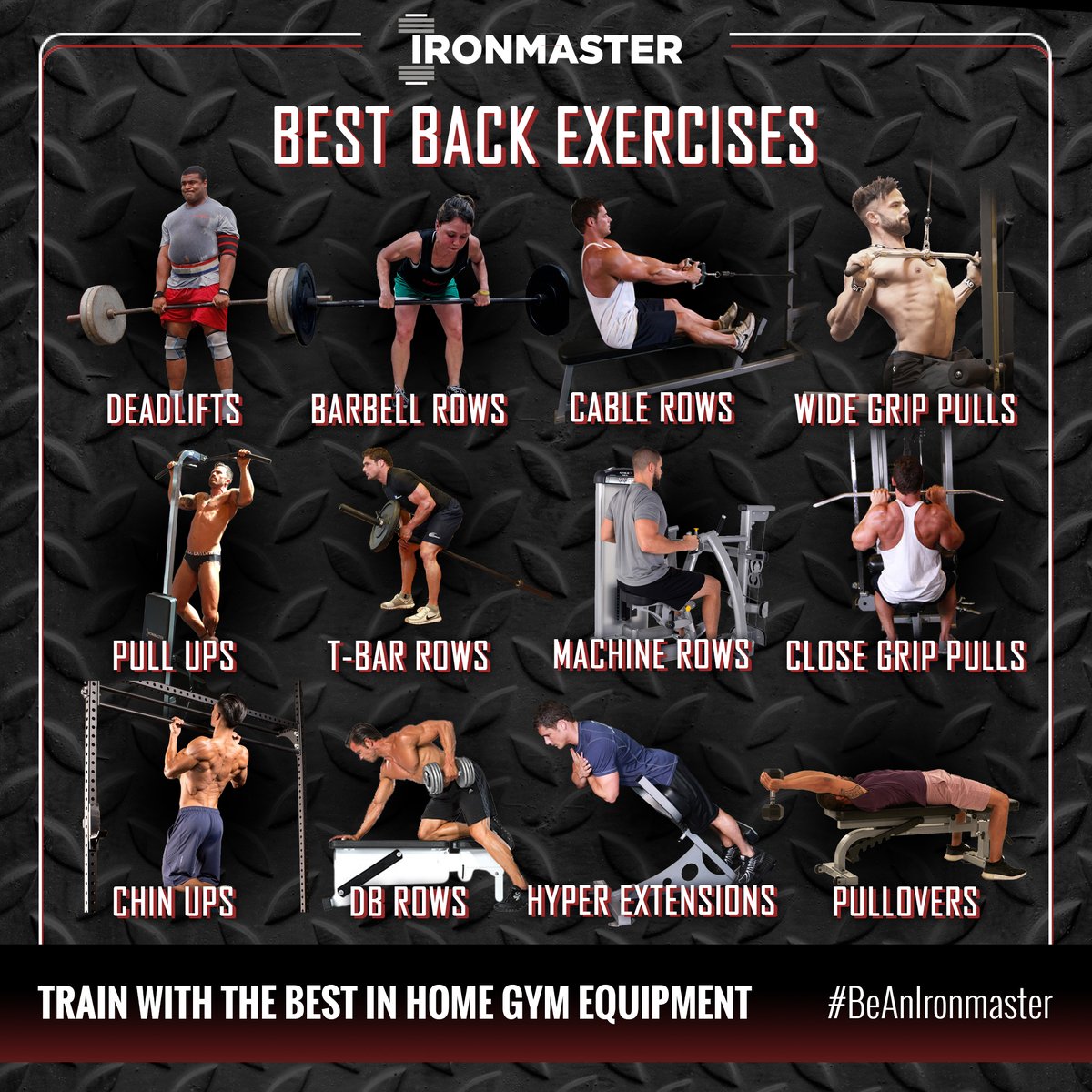 IronmasterUK's tweet photo. Which of these back exercises do you usually perform? #ironmaster #backworkout #ukfitness #ukbff https://t.co/N8EGLCPhD4
