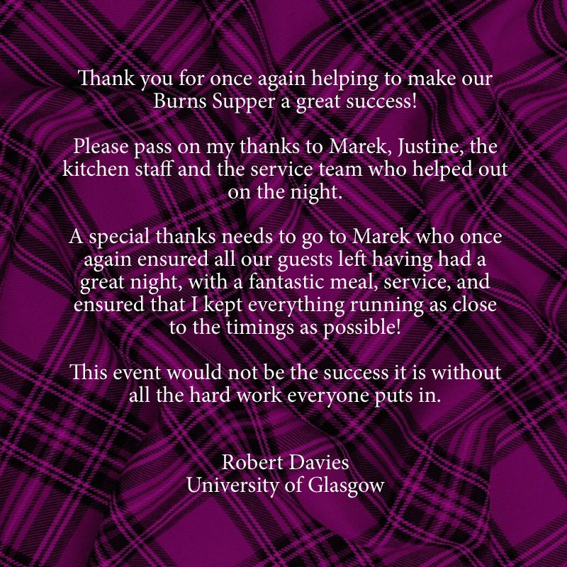 Celebrating a Burns Night Supper is a popular event, with January busier than December as the club excels in the tradition.  The heart of scottish hospitality truly comes to life conveniently in London and is often the first time many experience the 'addressing of the haggis'