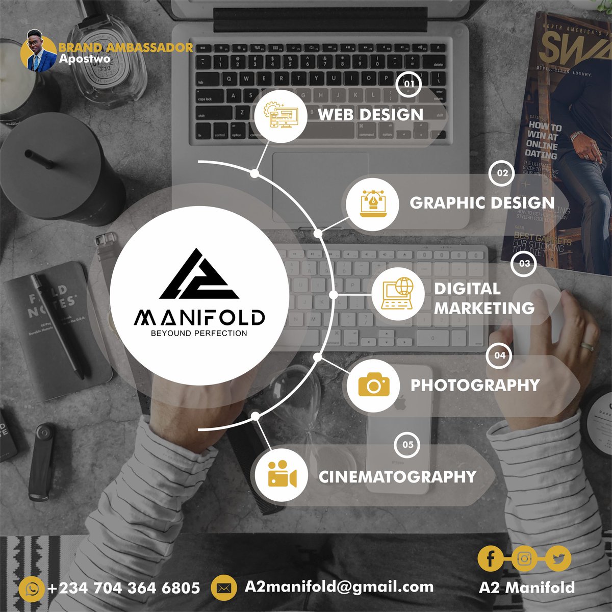 A2Manifold's tweet photo. We specialize in world class Website Design | Graphic Design and Digital Marketing. A2 Manifold also features in Photography and Cinematography  at its highest professional level. https://t.co/ZH3apOqzjN