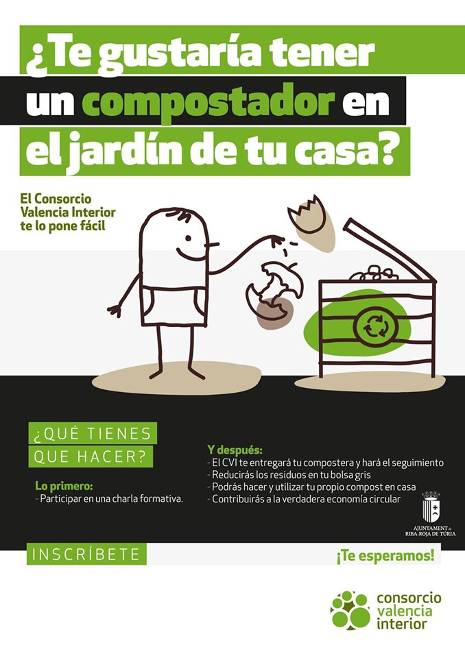 CviValencia's tweet photo. ✅ ¿Eres de Cheste? ¿Te gustaría tener un compostador en el jardín de tu casa? Acude el próximo miércoles 29, a la sesión de formación en #compostaje a las 19:00 h en el Salón de Actos del ayuntamiento. 😊♻️ #micompost #compostatge #commpostaje
@ChesteAyto https://t.co/8cHCdqQQJe