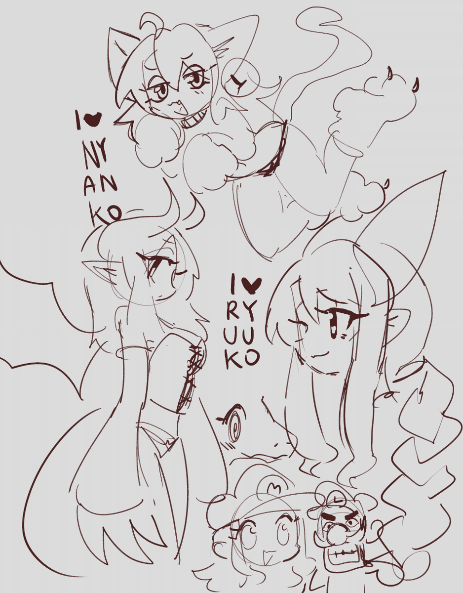 some of the things drawn on stream YA enmjoy!!! Saf???? 