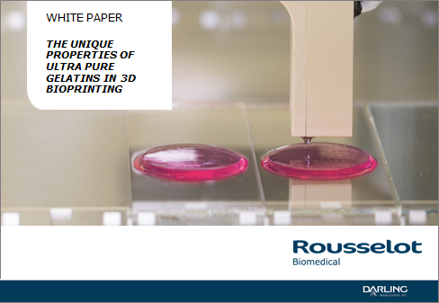 Rousselot_CBG's tweet photo. #Gelatin is a favorable #bioink material for #3Dbioprinting and #tissueengineering. Highly purified gelatins improve printabilitly & biocompatibility. Download our #whitepaper to know more @rousselotbio #Xpure https://t.co/gGrF09qlX6 https://t.co/BXiHAQ09fu