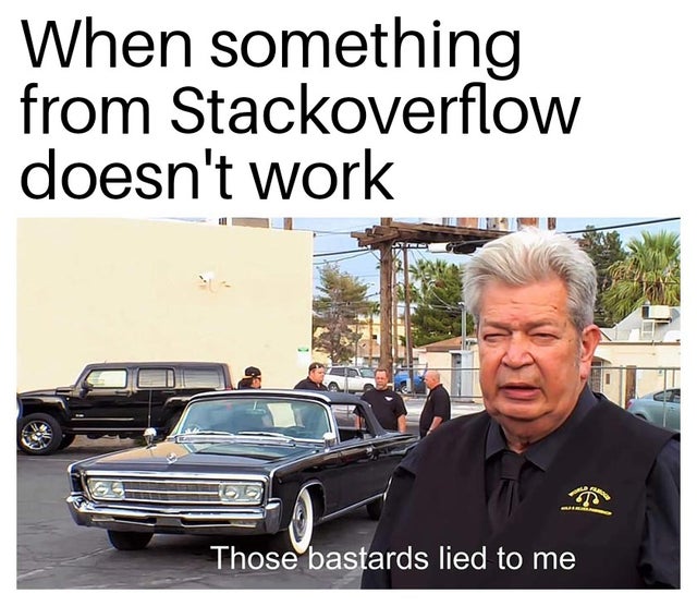 code_memez's tweet image. Ha ha ha True Story....!
#stackoverflow #stackoverflow_meme #stackoverjoke #programming #programmerhumor #programminglife #programmerhumor #programmingmemes #developers #developersmeme #code #coding #codememes #codingmemes #memes #memesdaily