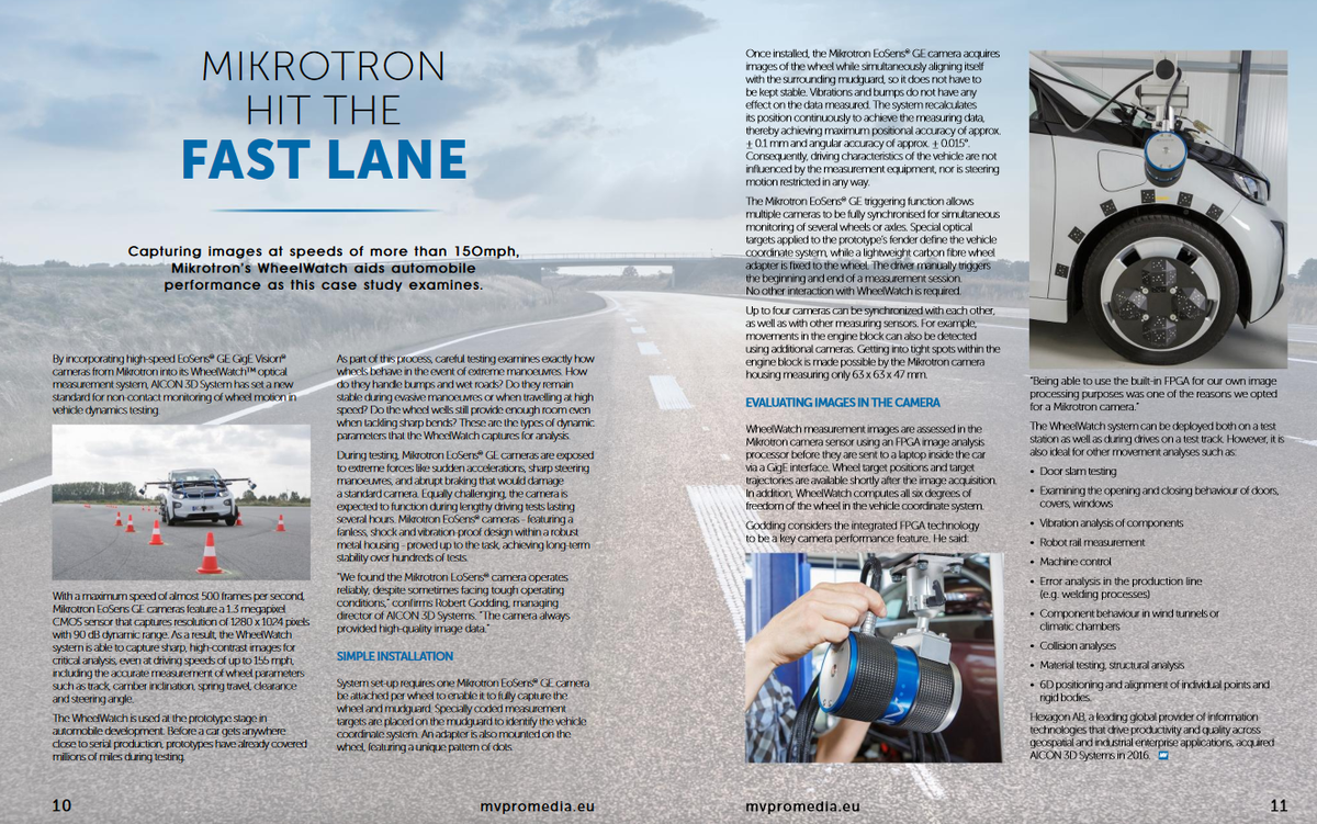 mikrotron's tweet photo. Check out the latest edition of #MVPro – Machine Vision &amp; Automation.
#machinevision #automation #imaging #imageprocessing #qualitycontrol https://t.co/UXym5vKbJo