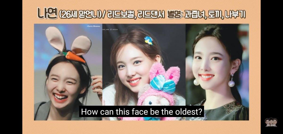 NAYEONsame thoughts, the most perfect rabbit in everyone's eyes. They even said that she looks like SES Eugene with a little bit of Sandara Park. Nabong's front teeth and charm is one of a kind