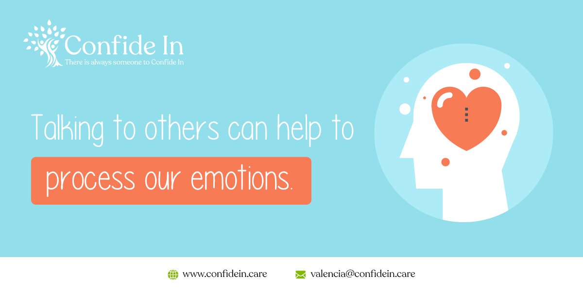 confidein_care's tweet photo. One of many benefits when talking to others. It can help to identify and process our emotions, how we are feeling.
#ConfideIn #weareconfidein #confideinfamily #emotionalprocessing #emotionalsupport #emotionalawareness #mentalhealth #mentalhealthawareness #counselling #counseling https://t.co/FUHwwWeXuA