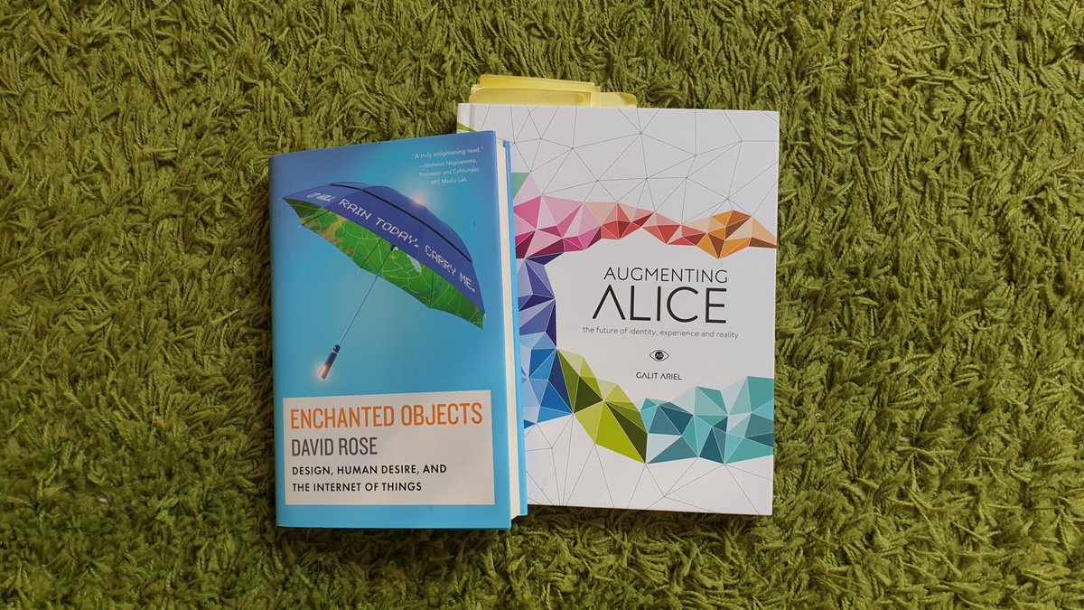 mcruk_si's tweet photo. Žiga Pavlovič, the head of #KIBLA2LAB recommends the #summer read: #DavidRose's #EnchantedObjects exploring the field of #IoT usable objects and @galitariel's #AugmentedAlice discovering the field of #spatialAR - for the #future based on a movie #Her by #SpikeJonze. https://t.co/JlY8B2z4He