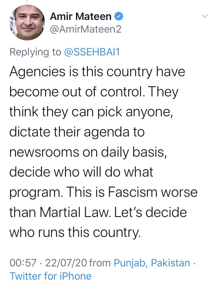 The same tactics are now being used against journalists. Some have escaped abroad. Others staying back have been kidnapped, forced out of jobs, assaulted, media owners jailed on trumped up charges from 3 decades ago. The state of the media is summed up in these screenshots 5/n