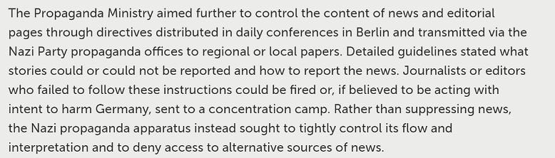 The Nazis also used state power to bludgeon the media and control businesses to ‘Aryanize’ them; Islamofascists like Imran Khan use the same tools to Islamise and perpetuate their control. The nazis used the propaganda ministry, Imran Khan uses PEMRA to muzzle the media. 4/n