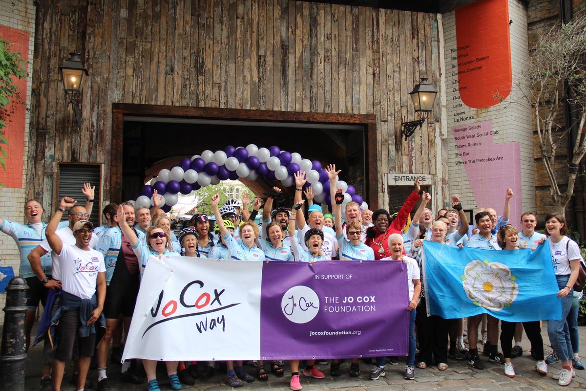 moreincommonB_S's tweet photo. Drum roll please🥁🥁🥁...WE DID IT🥳! Thanks to the hard work & sore muscles of so many people we managed to #cycletheworld🌎🚴🏻♂️🚴🏿♀️for this year’s @thejocoxway bike ride!! A total of 28,214 miles has been logged so far! Huge thanks to everyone🙏🏻. Donate at https://t.co/AWGYmTuhbB https://t.co/8G4Epi8u55