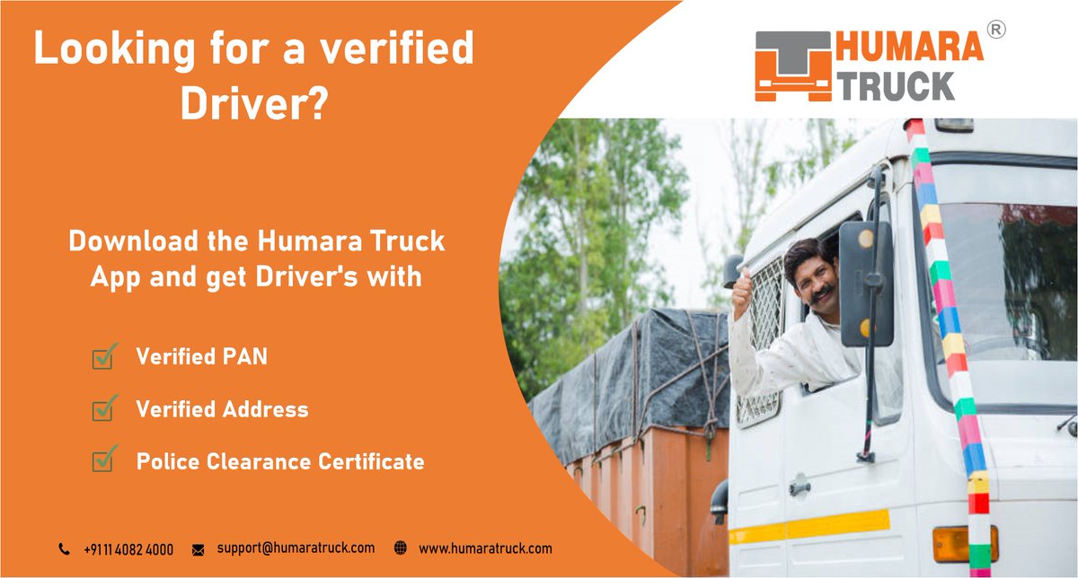 TruckHumara's tweet photo. Looking for a verified Driver?
Download the Humara Truck App today!
#trucking #hiredriver #driverjobs #nationbuilding #transportation #logistics https://t.co/xacOUkxeZQ
