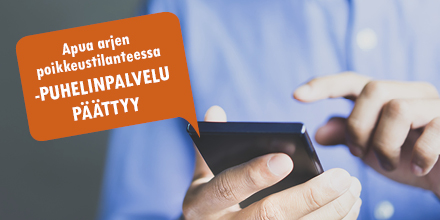 cityofvarkaus's tweet photo. 3.8.2020 alkaen Apua arjen poikkeustilanteessa -puhelinpalvelu päättyy. Puhelinnumeroon 044-444 2465 voi kuitenkin olla edelleen yhteydessä, mikäli on asiointiavun tarvetta korona-altistuksen tai koronaan sairastumisen vuoksi. #varkaudessa Lisätietoa: https://t.co/GP62YFVhZQ https://t.co/XONnioEyv2