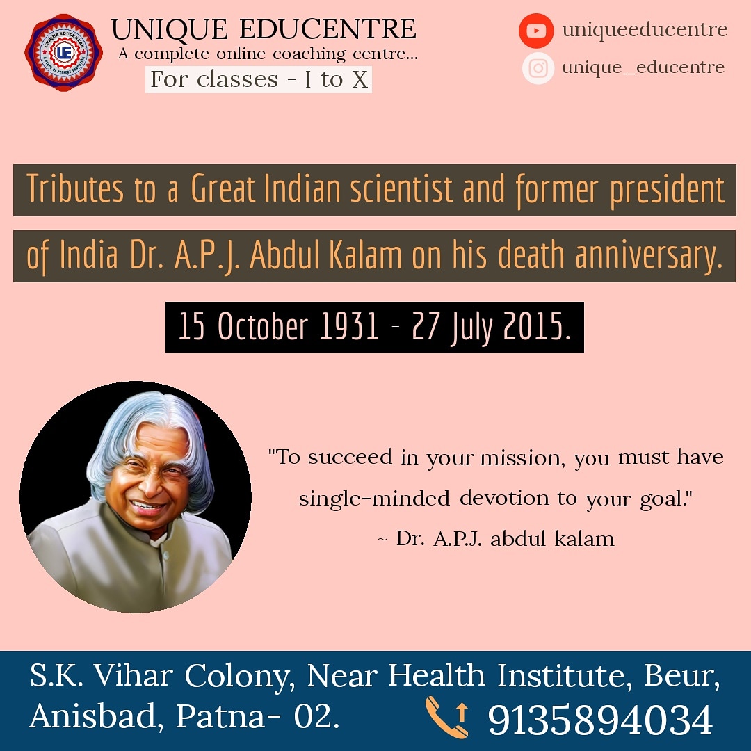 UniqueEducentre's tweet photo. #apjabdulkalam https://t.co/QuiG1rJlSP