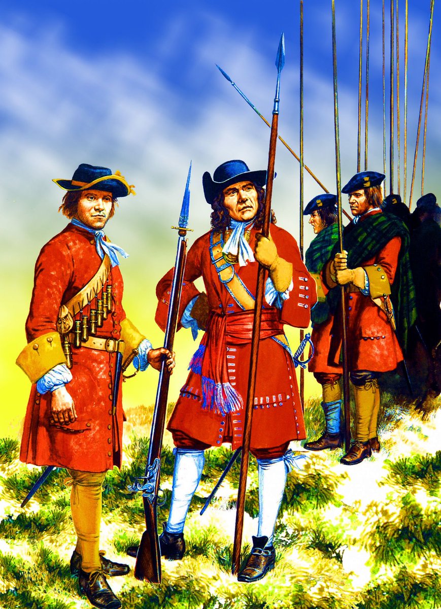 Mackay and Sir Ewen Cameron of Lochiel’s estimates put the Williamite Army at 3,500: 3,000 Infantry, 100 cavalry, 300 dragoons and a 100-strong Independent Company. These are further verified by an anonymous eyewitness account.This seems to be the closest estimate. 3/20