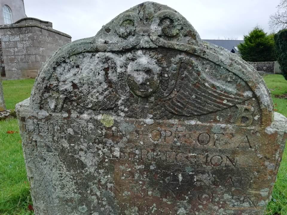 For today's #MementoMoriMonday, this comes from the kirkyard of Newmachar Church, Aberdeenshire