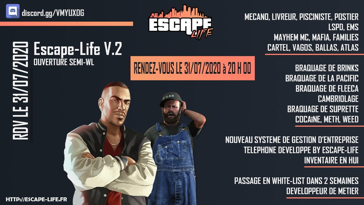 Azqaah_'s tweet photo. Le 31 Juillet a 20 oubliez pas !  @EscapeOfficiel https://t.co/QY6X2FiLmS