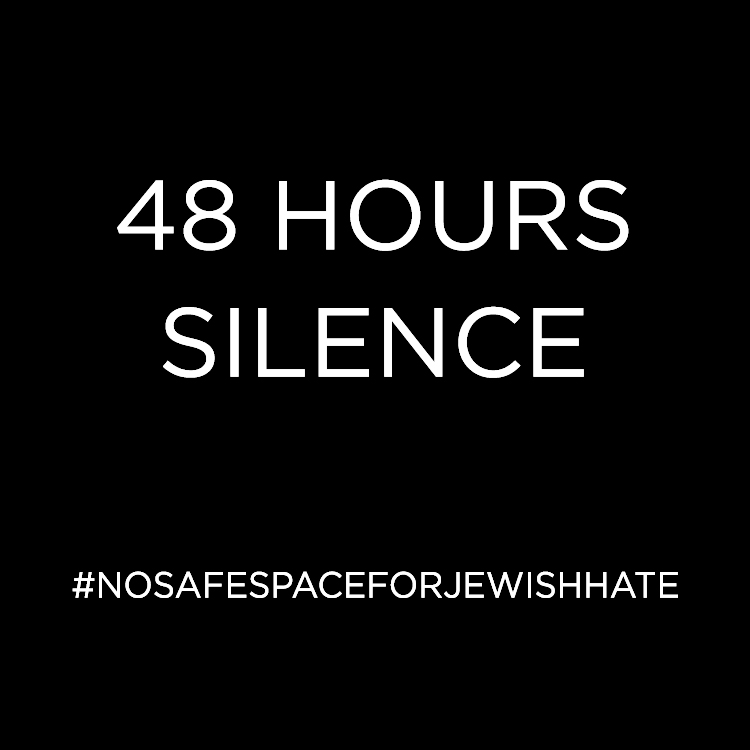 In light of Twitter's failure to deal with Wiley’s race hate, we won’t be posting for 48 hrs. 48 hrs silence isn’t going to solve everything but it’s a step towards showing how discreditable it is to let Wiley share vile race hate unchecked for hours on end #NoSafeSpaceForJewHate