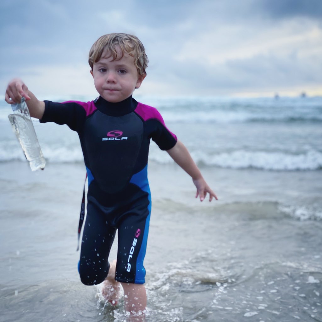 Eli age 4 - collecting plastic instead of surfing. 

<a href="/Cornwall_Today/">Cornwall Today</a> @CwallWildlife 
#conservation #plasticpollution 
#saveourocean <a href="/polzeathbeach/">Polzeath</a>
