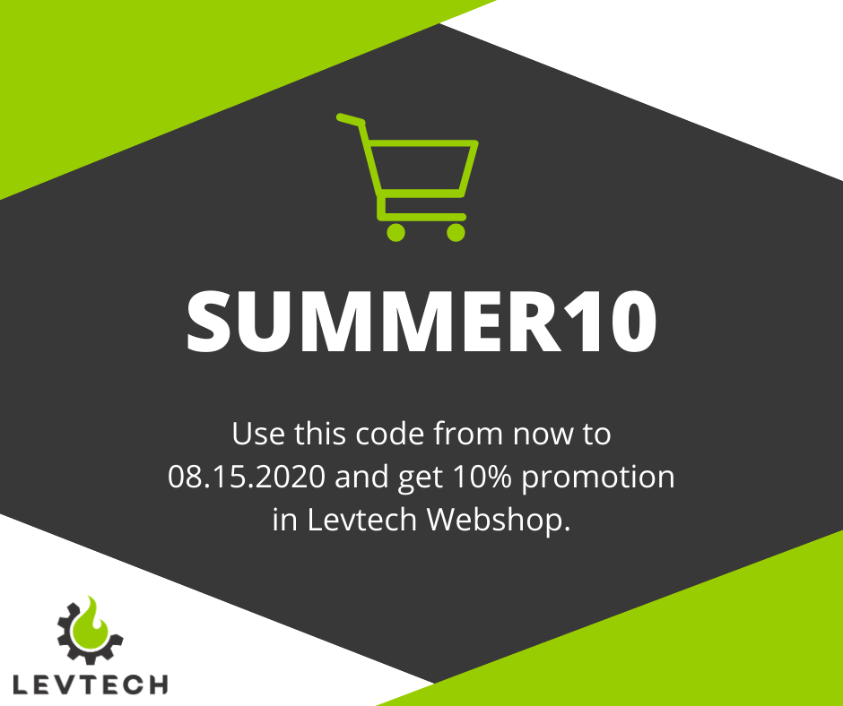 LevtechRo's tweet photo. ☀️ Summer Promo! ☀️

Use this code from now to 08.15.2020 and get 10% promotion in Levtech Webshop.

👉 Our products: https://t.co/E1aE8HA0kb

#Levtech #Promotion #Summer #Discount https://t.co/5TJt7heWmg