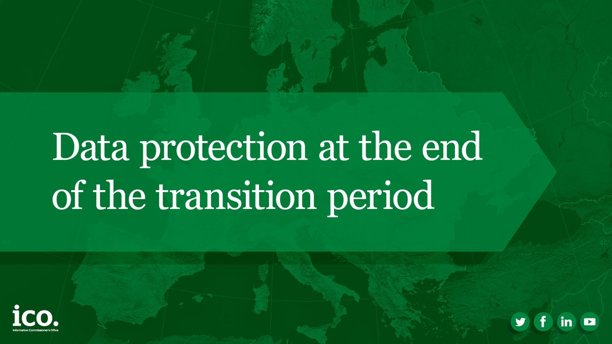 ICOnews's tweet photo. Be prepared on data protection and data transfers with EU states. We have updated our resources to help organisations prepare for the end of the transition period

https://t.co/q2hqicuQnL https://t.co/dMlfedcZyQ
