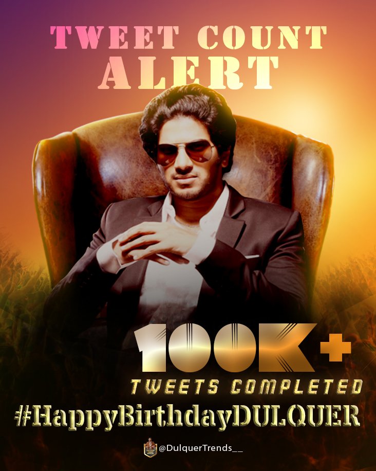 DulquerTrends_'s tweet photo. #HappyBirthdayDULQUER reached 100K 💥💥 https://t.co/XKR4L0nmKK