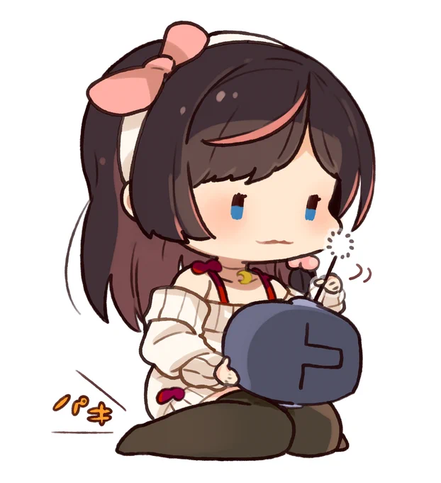 ASMR配信中の桜月花音ちゃん。 