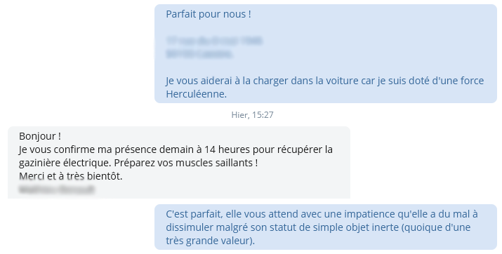 PoF28's tweet photo. Aujourd'hui, j'ai vendu une cuisinière grâce à mes exceptionnelles qualités de commerçant. https://t.co/duHSKV8DNh