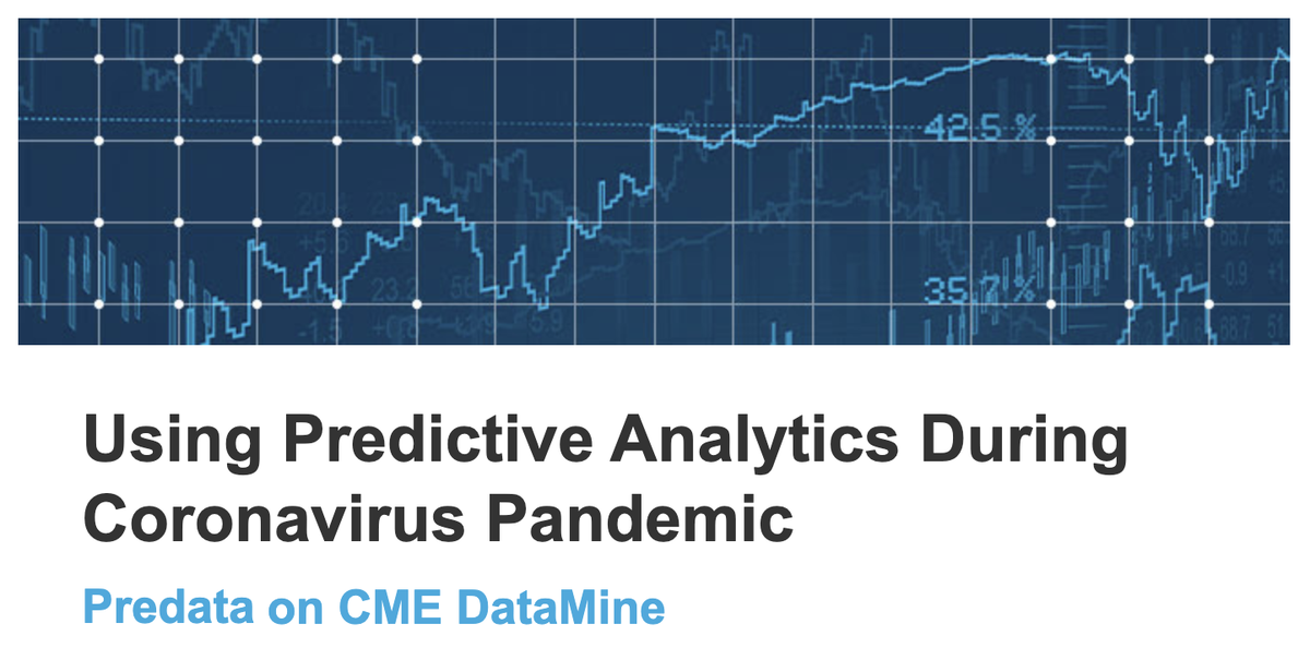 A reminder that Predata is presenting in a webinar hosted by <a href="/CMEGroup/">CME Group</a> tomorrow, July 28 where we will present on how to leverage predictive analytics to assess the impacts of the coronavirus pandemic to markets. Don’t miss it > hubs.ly/H0sVSrz0