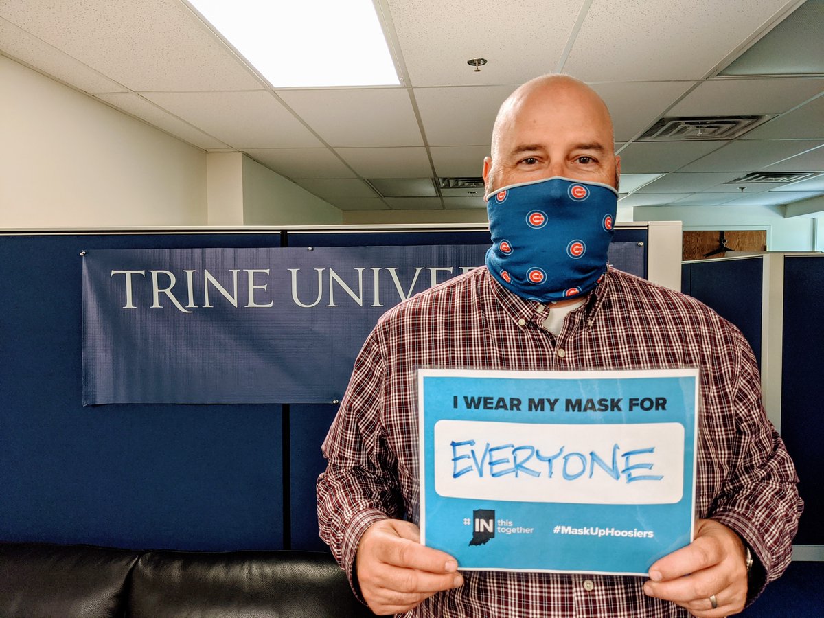 TrineUniversity's tweet photo. Starting today, Indiana will be requiring masks in public. #INthistogether #MaskUpHoosiers #KeepTrineStrong https://t.co/wEaQnZXImD