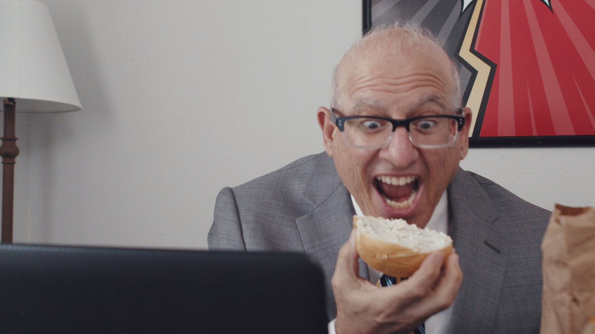 Spoiler Alert:  Stuart does not get to finish this bagel.  Find out why in Episode 7 of Legion of Terror HR, airing Wednesday July 29.  Catch up with Season One now:  buff.ly/3juBmFx