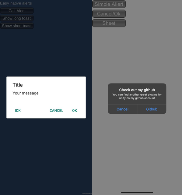 nrjwolf's tweet photo. Yo guys, do you need some native alerts in unity? 😼

Now I have plugins for both mobile platforms, check it out and do not forget to star it 😎

IOS : https://t.co/nCfMQrSL8W
Android : https://t.co/qer2VR9IeN

#gamedev #unity #unityasset #indiedev #unityplugin https://t.co/kcSxVhKQqf