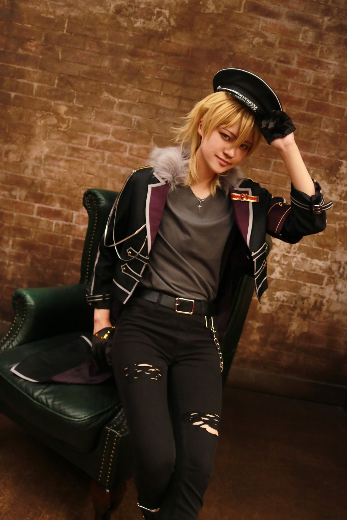 あんスタ　羽風薫　セット済み　ウィッグ　コスプレ セット済み〉あんスタ 羽風薫 ウィッグ コスプレ 羽風薫 コスプレ衣装