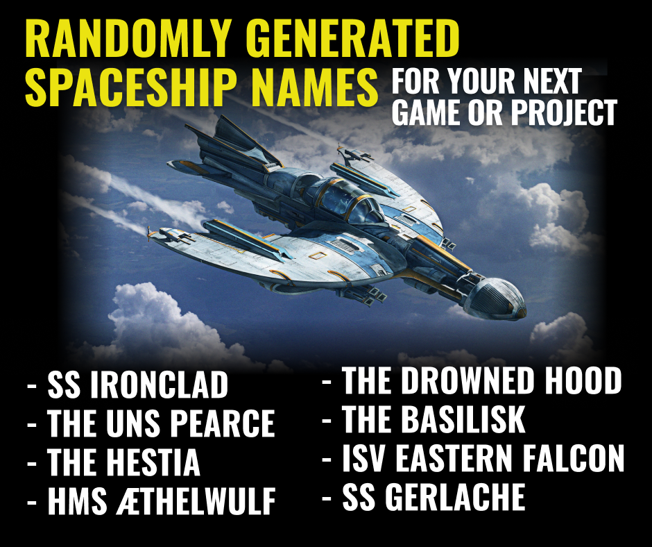spaceship name generator spaceship name generator