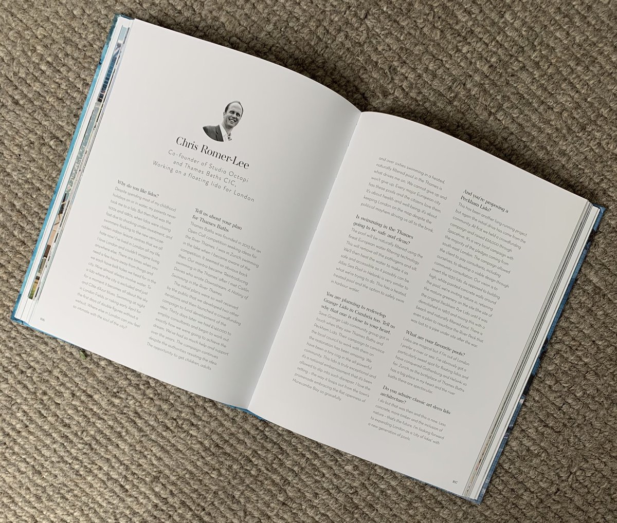 ThamesBaths's tweet photo. #LIDO has arrived! Gorgeous book covering some of the best outdoor #pools. Even some #floatingpools. PLUS an interview with our founder @chrisromerlee - great work by @ChrisBeanland @PavilionBooks @BatsfordBooks featuring @charlottejbland @LibbyPageWrites @joeminihane & more https://t.co/QmGoqH0a8t