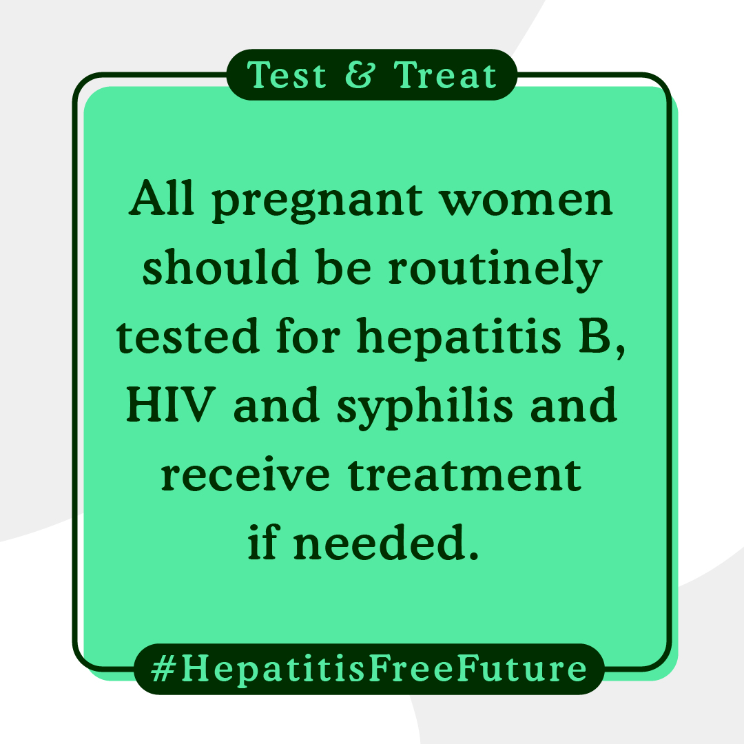 WHOWPRO's tweet photo. To achieve a #HepatitisFreeFuture, all pregnant women should be routinely tested for hepatitis B, HIV & syphilis, and receive treatment if needed. Testing & treatment prevent these diseases from passing on to the baby.
ππΎ https://t.co/SoMZj57XO6
#WorldHepatitisDay https://t.co/EN2VKiax0w