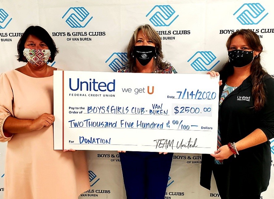 The Boys &amp; Girls Club of Van Buren (BGCVB) is proud to announce its partnership with United Federal Credit Union (UFCU). The collaboration will benefit local youth by providing crucial funding for Club transportation and special events.
#unitedfederalcreditunion