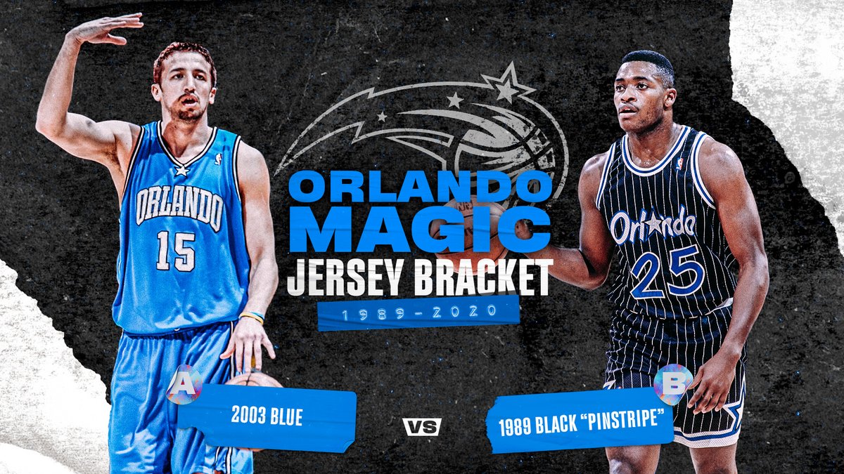 orlando magic black pinstripe jersey