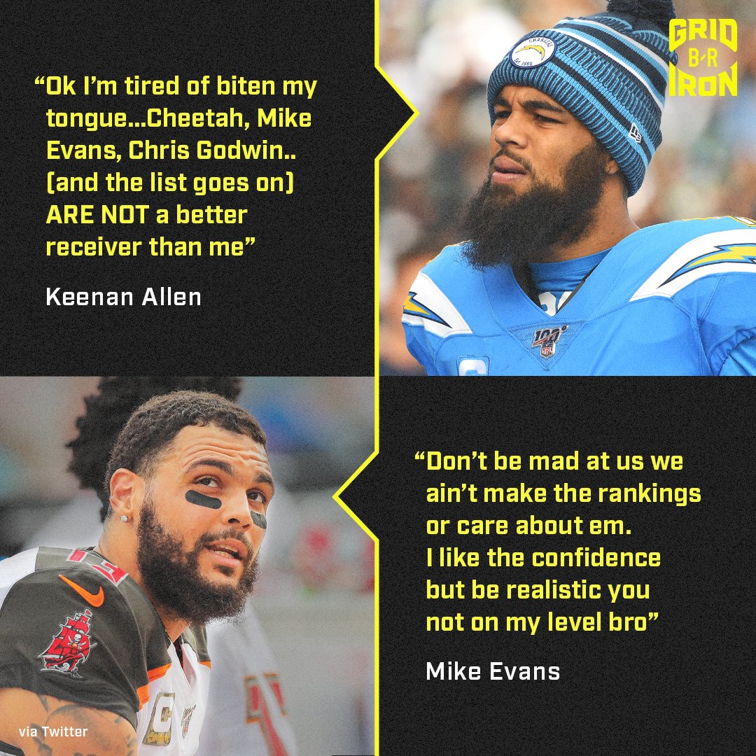 brgridiron's tweet photo. Two of the best in the game not holding back 😳 https://t.co/49mPvQZAsN