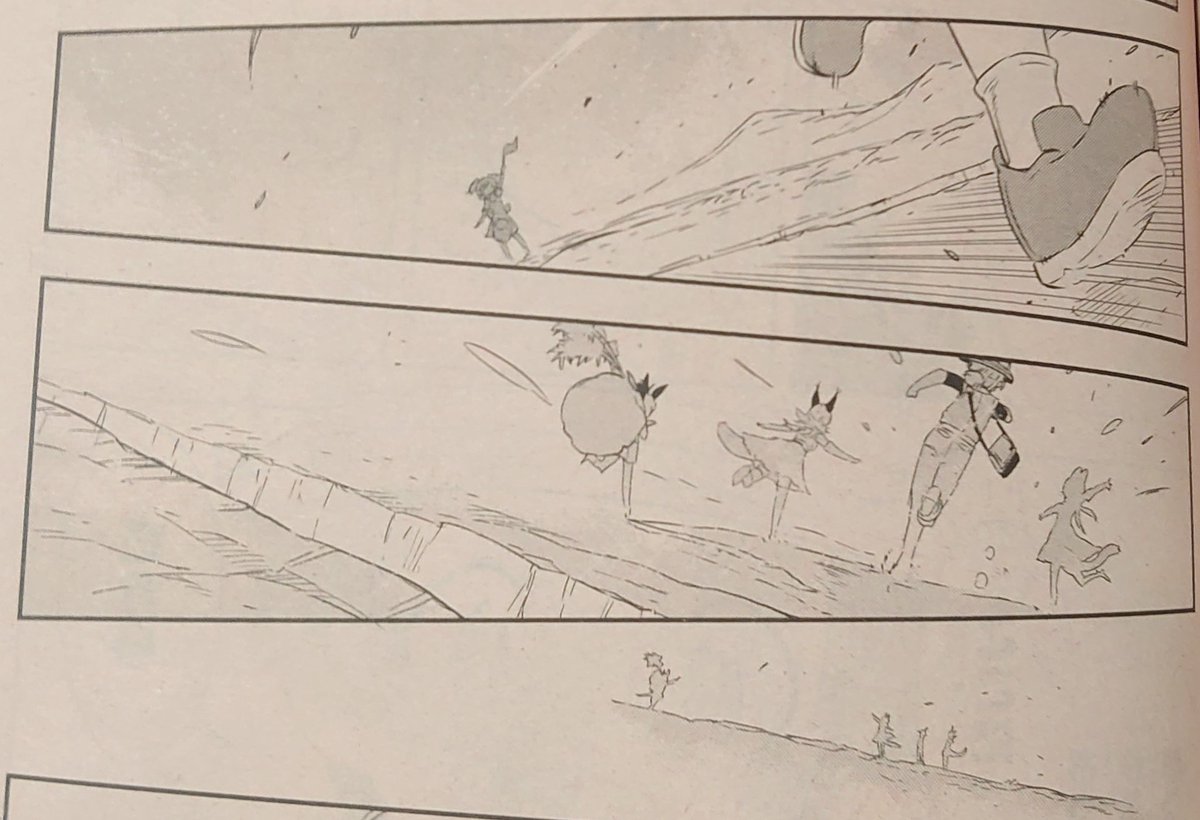 @kiborino92 確認のために見返していたんですが、ご指摘のようにロバさんで正しかったですね
意外に尻尾が長かった……!
背負った笹袋でポニテが見えにくかったのでムムムとなったようです
軽々と溝を超えていくキュルルくん、成長のあかしを感じますね! 