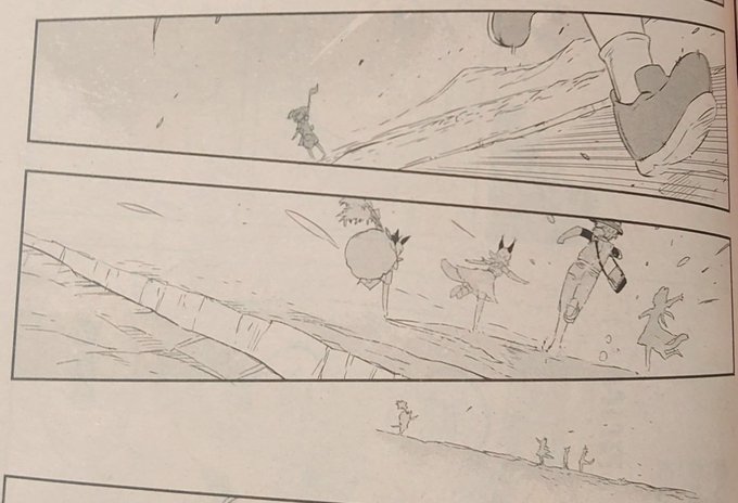 @kiborino92 確認のために見返していたんですが、ご指摘のようにロバさんで正しかったですね
意外に尻尾が長かった……!
背負った笹袋でポニテが見えにくかったのでムムムとなったようです
軽々と溝を超えていくキュルルくん、成長のあかしを感じますね! 