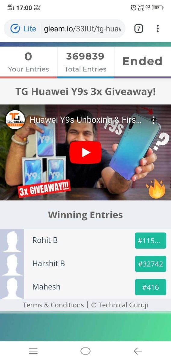 Techbomb6's tweet image. #FakeGiveaway
Must read 
How they are fooling us 😂😂😂😂
Technical Guruji 
Fake × 100
Original Giveaway dekh lo frandsss.
Rohit B-Lucky boy.
PROOF
pastebin.com/SiU5xUz1

@TechnicalGuruji
@CarryMinati 
@beebomco
@phoneradarblog 
@sharmajitech @xdadevelopers 
@ytcreators