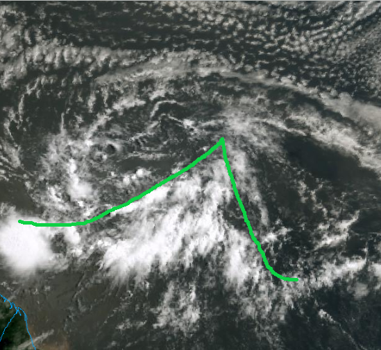 I think we are going to see the moist inflow amplify the wave through the day today, see a pickup in convection with additional convergence + Dmax tonight and have a much better looking invest by tomorrow with likely tropical cyclogenesis late tomorrow or Wednesday