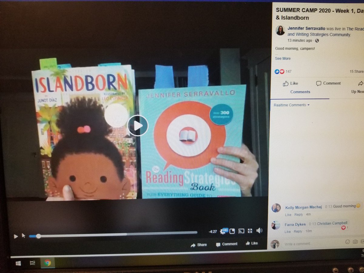 dbteach22's tweet photo. I'm excited for Day 1 of #summercamp with @JSerravallo. Looking forward to seeing other strategies that the community shares in the comments too! Thank you for the support as educators all over prepare for next school year! @HeinemannPub @DelranEla @DelranLitCoach @SharpInRm511 https://t.co/0jTC9o7FnI