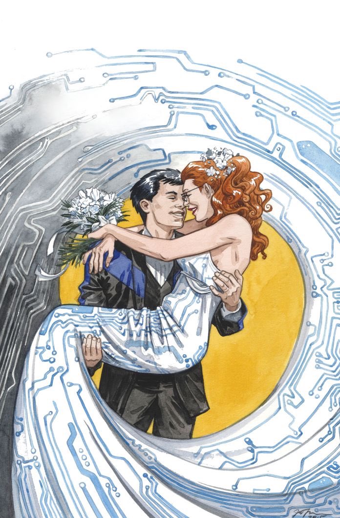 We don’t talk enough about how wild it was to have Jill Thompson provide covers for CONVERGENCE: NIGHTWING/ORACLE. The digital train on Barbara Gordon’s wedding dress is *chef’s kids*

Don’t forget to listen to our concluding convo on Dick &amp; Babs👉bit.ly/CBCC48