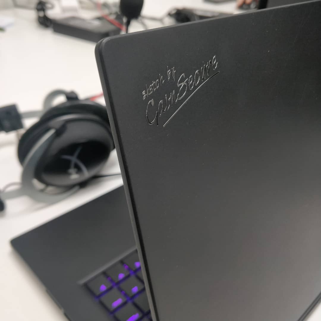 WalterW's tweet photo. Customize laptop with #gainsecure branding in collaboration with #aftershockpc https://t.co/ZimIhvFht0