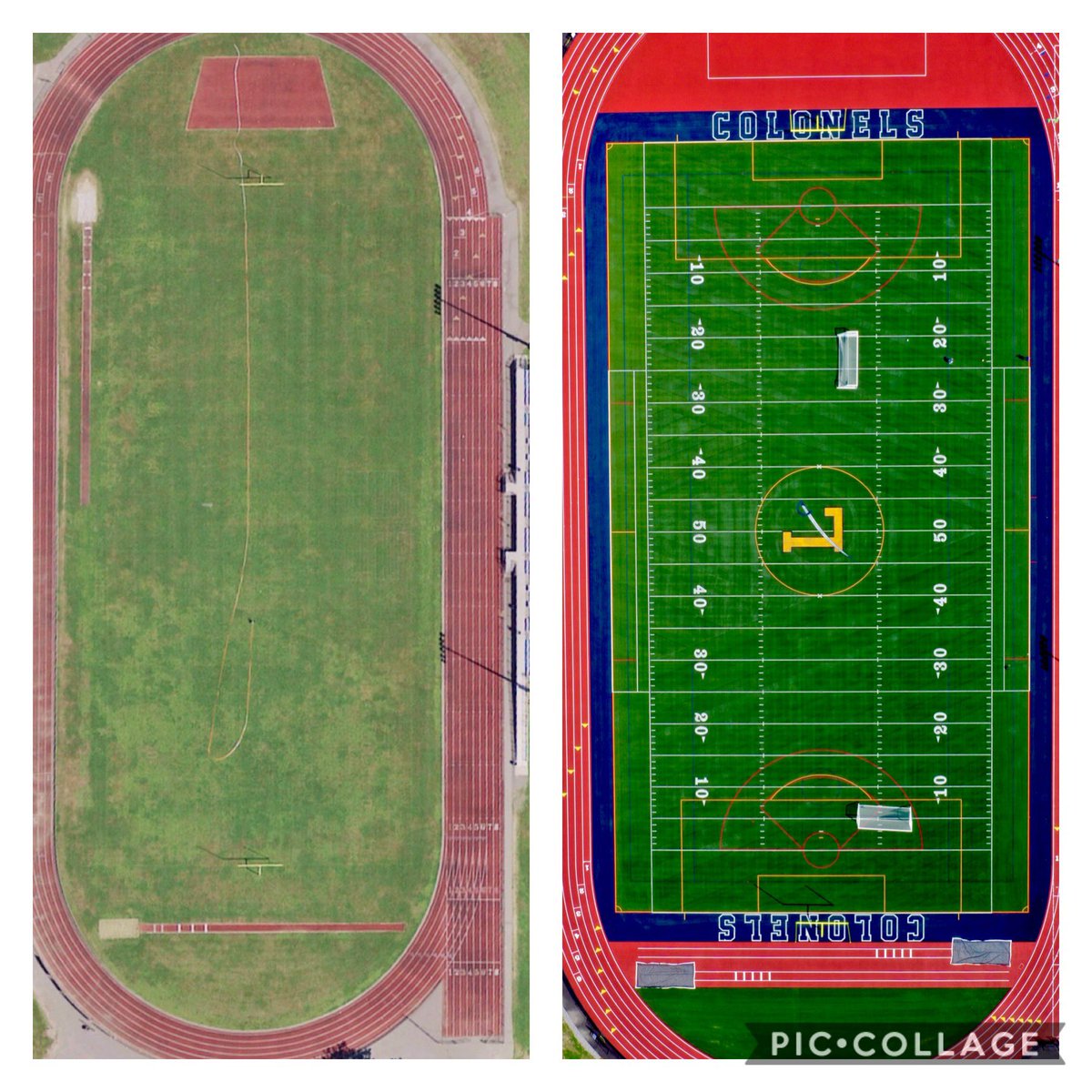 AFavry's tweet photo. Found the before picture. Side by side view is crazy!
@amofagan @ledyardsports @JasonHartling https://t.co/o8HYhayNrt