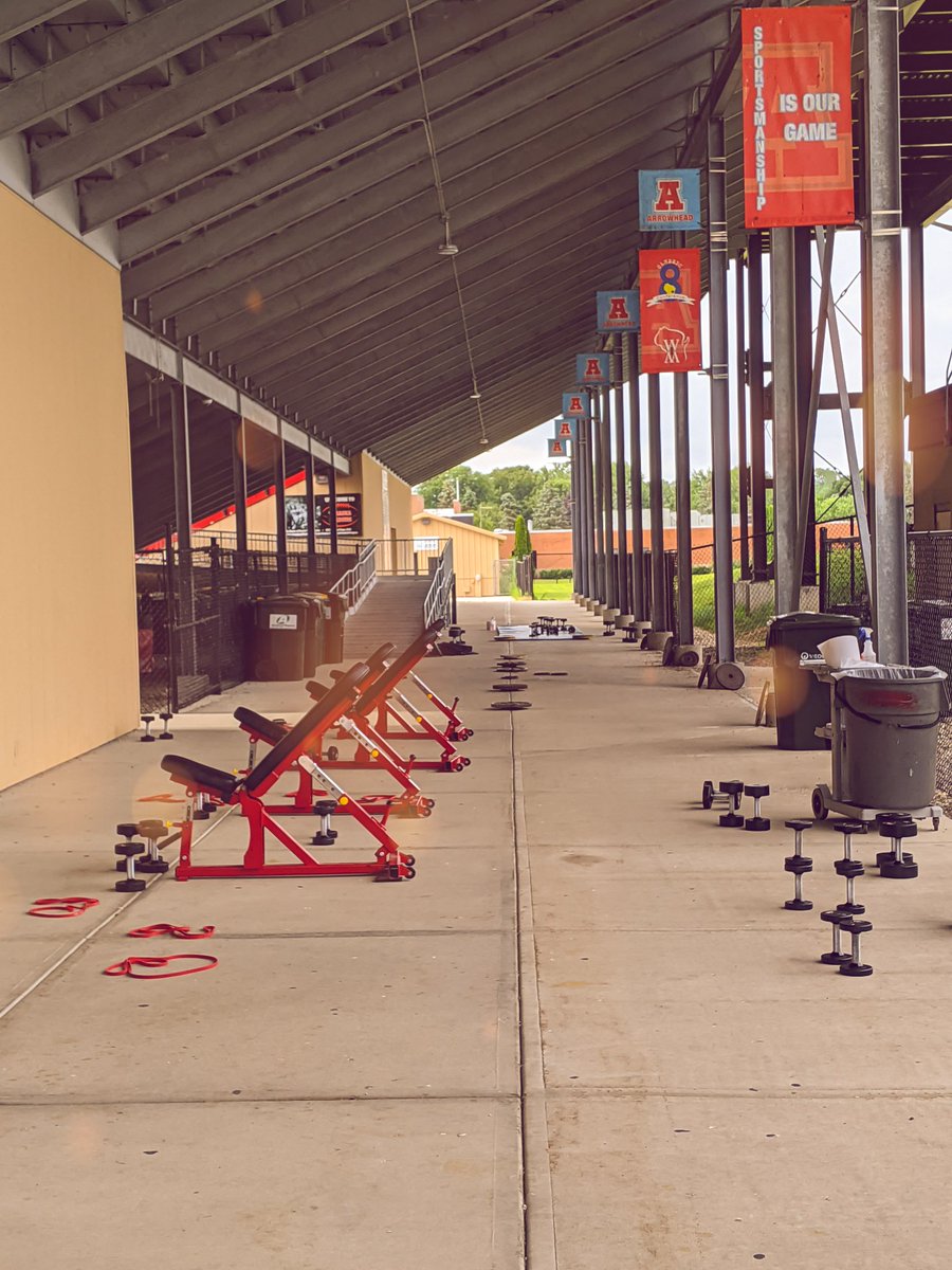 AHSconditioning's tweet photo. You may have heard of Muscle Beach....well Arrowhead Island is in full swing!!! https://t.co/2nuzO5xuMM