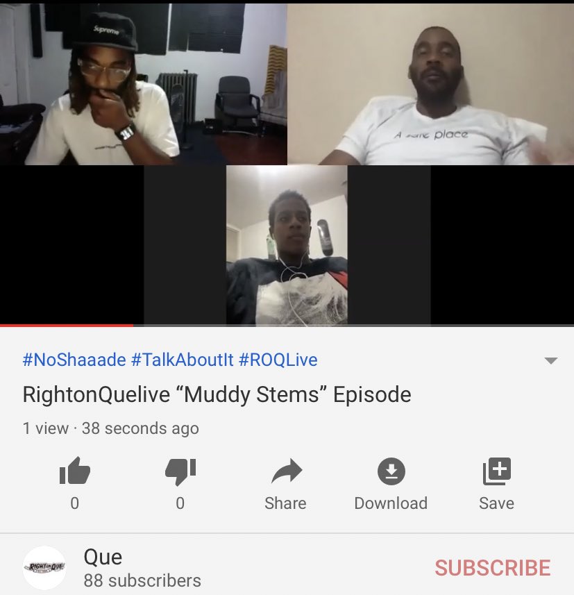 's tweet image. #MuddyStems episode w/ @andrealtrez @LxrdTrippy on Teflar bags, collective consciousness, family feuds, black air forces+ more. 

Apple: podcasts.apple.com/us/podcast/rig…
SoundCloud: soundcloud.com/roqlive/muddy-…
Spotify: open.spotify.com/episode/3vEcsb…
YouTube: youtu.be/5PS3rU6-Zek 

#ROQLive